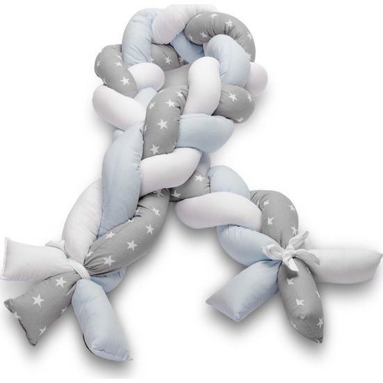 Ochranný mantinel cop do postýlky hvězdičky modrá