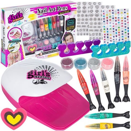 Dětské nehtové studio na baterie Nail Art Pens