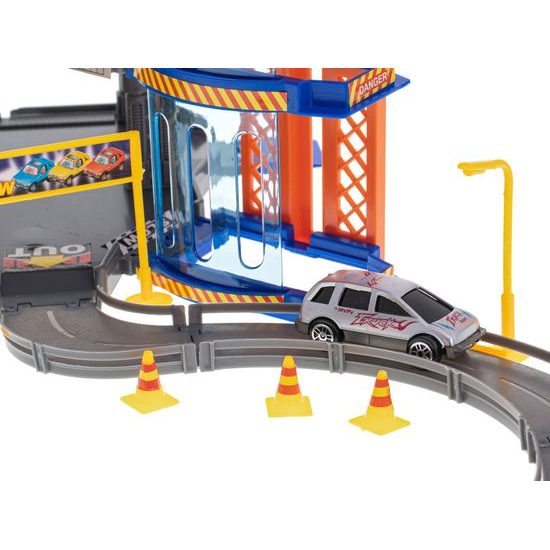 Parkovací garáž s výtahem + 6 autíček Super Garage