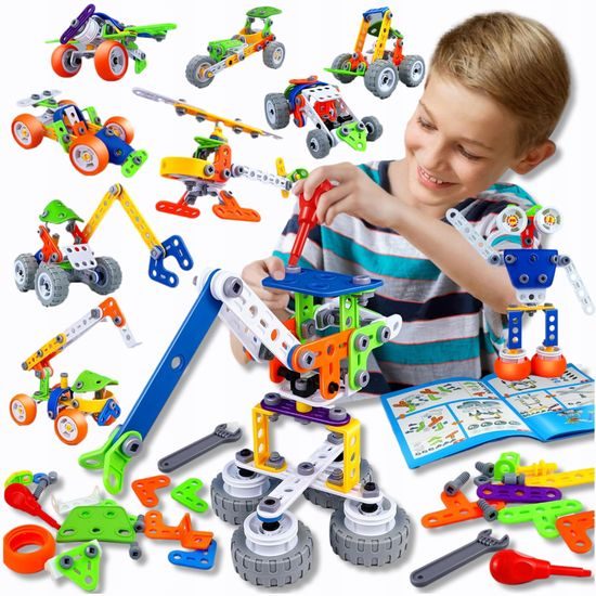 Konstrukční stavebnice 10v1 Build Play 167 dílků