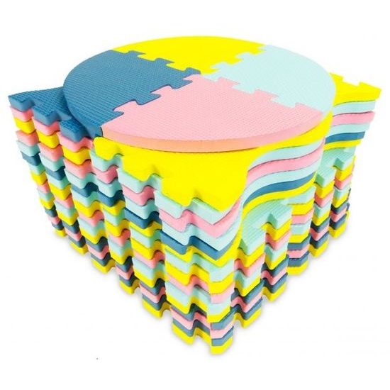 Ecotoys XXL pěnová puzzle hrací deka Happy Color