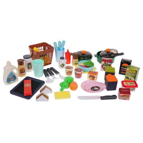 Dětská kuchyňka se zvuky, světlem a párou - 63 součástí