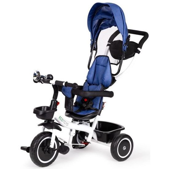 Ecotoys dětská tříkolka s otočným sedadlem S360 modrá