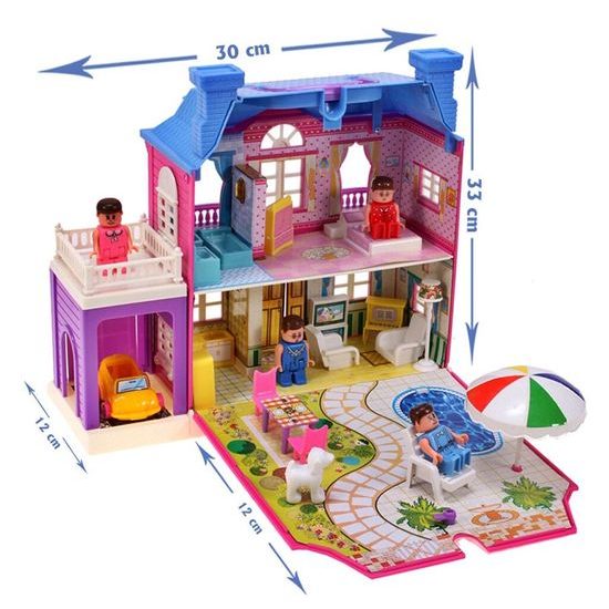 Malplay rozkládací domeček pro panenky s nábytkem Dream Palace