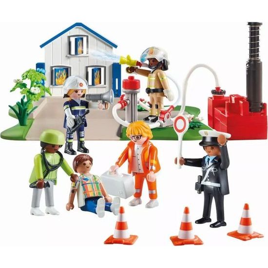 Playmobil figurky záchranářů s příslušenstvím 120 dílků