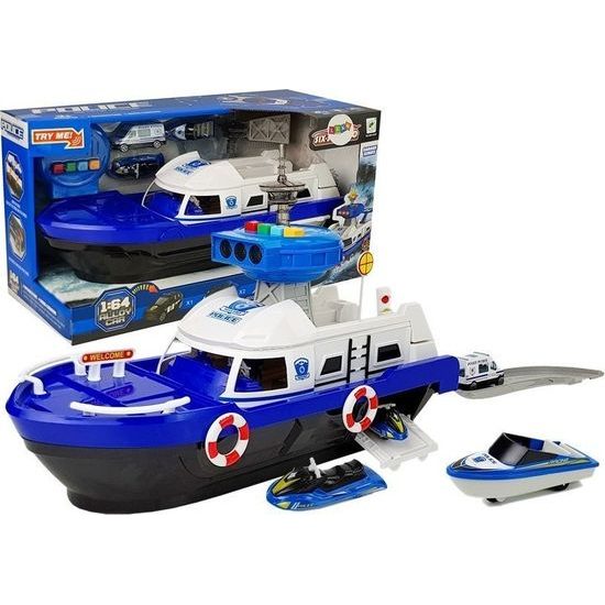 Policejní dopravní člun se zvuky a světly