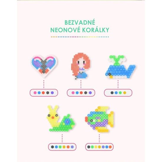 Neónové zažehlovací korálky Neon Iron Beads 10000 kusů