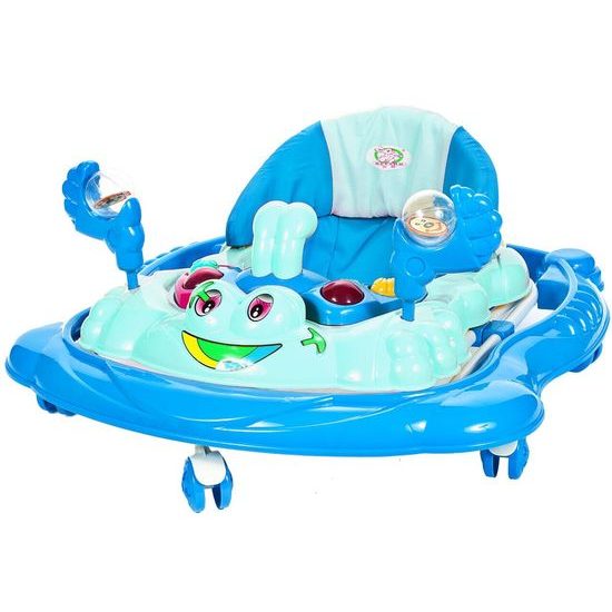 Dětské vzdělávací chodítko Laugh Walker modré