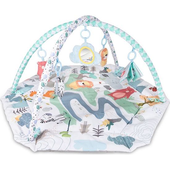 CANPOL babies Edukativní hrací deka s ohrádkou SAFARI 0m+