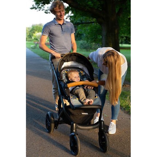 Podložka do kočárku Wafel boho květy