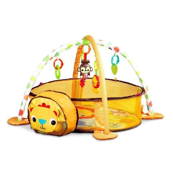 Ecotoys hrací deka s 30 míčky Lvíček