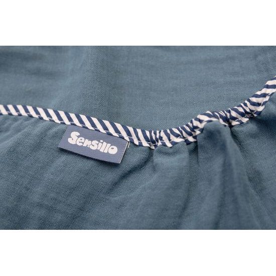 Mušelínová zavinovačka modrá