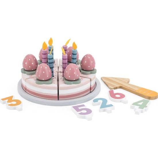 Dřevěný narozeninový dort Viga