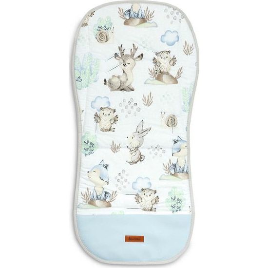 Oboustranná podložka do kočárku Sensillo Velvet - lesní zvířátka