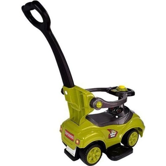 Odrážedlo s posunovačem 3V1 žlutozelené