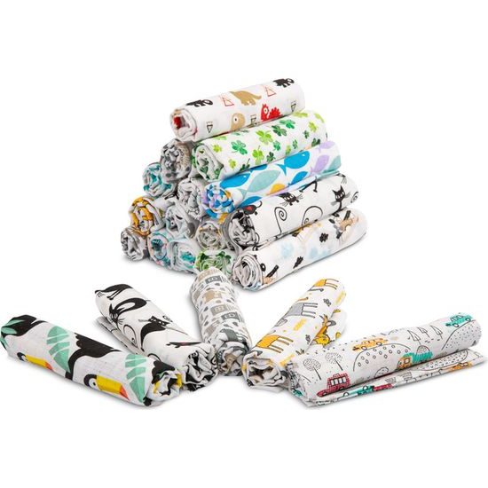 Dětské bavlněné pleny s obrázkem Sensillo chlapecké 5ks