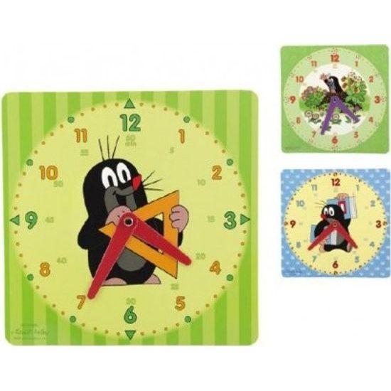 Výukové papírové hodiny - Krtek - mix barev