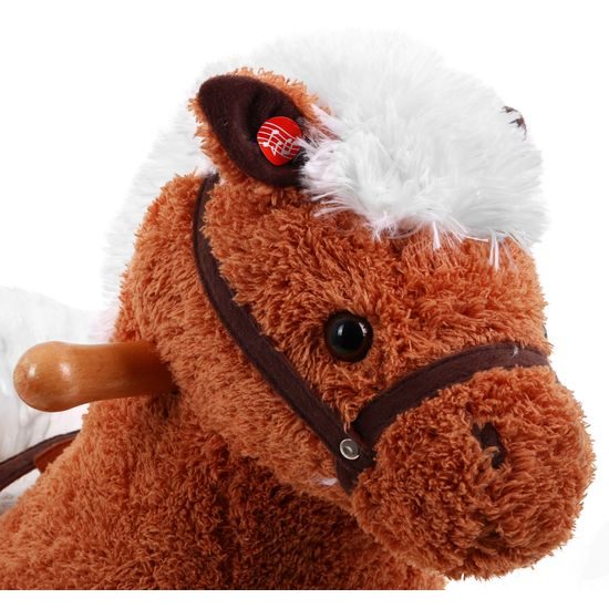 Plyšový houpací kůň s křesílkem