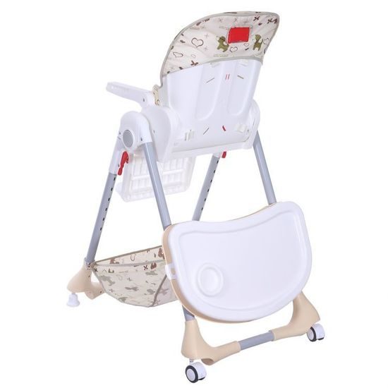 Ecotoys jídelní židlička 2v1 béžová