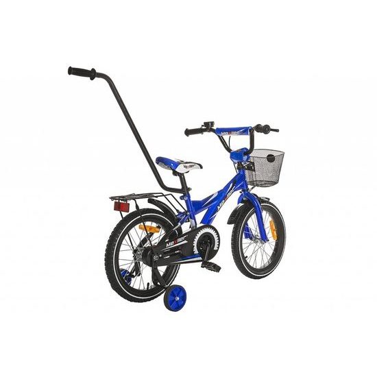 Mexller dětské kolo BMX 16" s vodící tyčí modrá