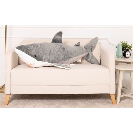 Plyšový žralok Eda 130 cm - šedý