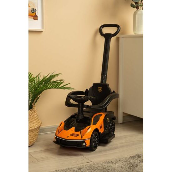 Odrážedlo s vodící tyčí Lamborghini Essenza orange