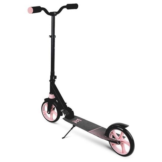 Dětská skládací koloběžka Black Scooter s růžovými koly