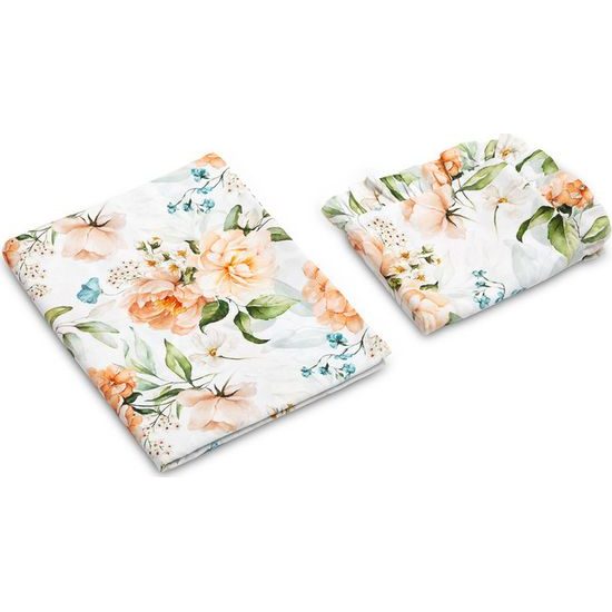 Souprava do postýlky 2ks 100x135 cm Pivoňky