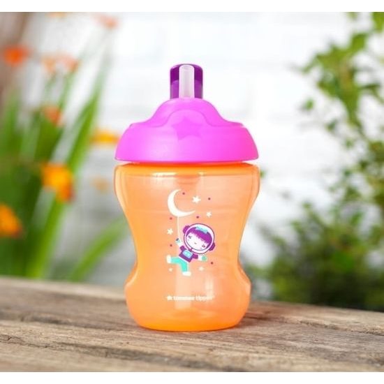 Tommee Tippee Straw Cup netekoucí hrnek s brčkem 230 ml 7m+