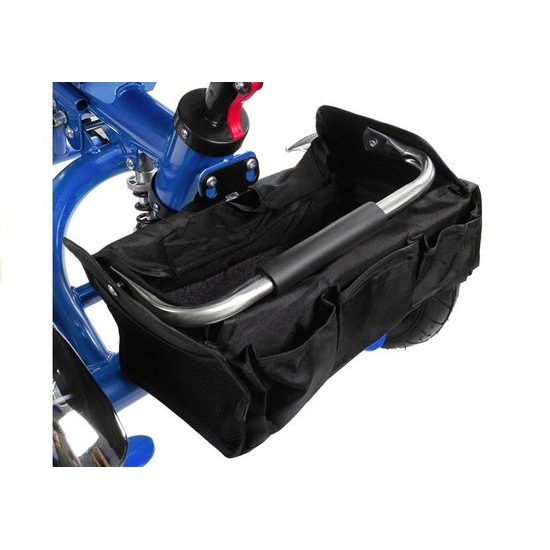 Majlo Toys tříkolka 2v1 s nafukovacími koly PRO600 modrá