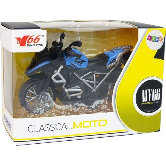Motorka GT na setrvačník s efekty modrá