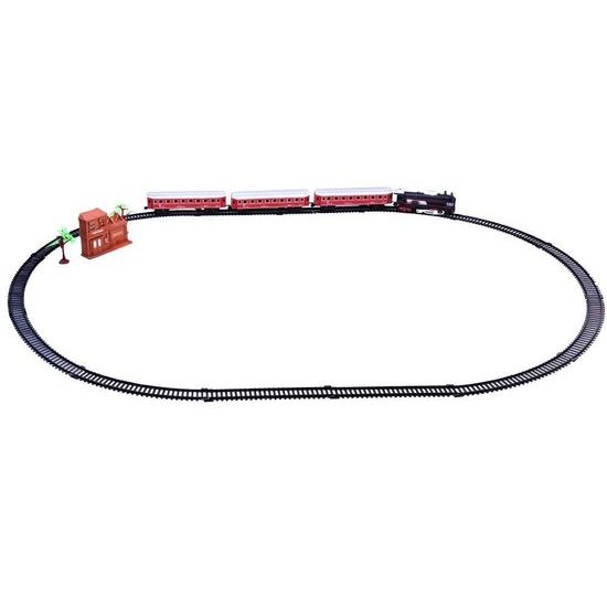 Mini vláčkodráha na baterie se světlem Red Rail King