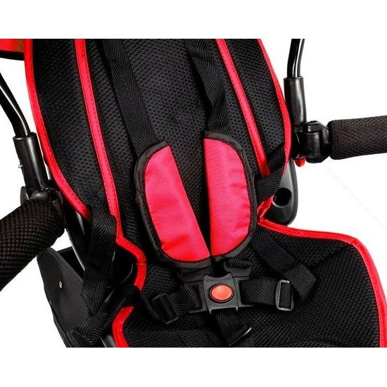 Majlo Toys multifunkční tříkolka s nafukovacími koly PRO500 červená