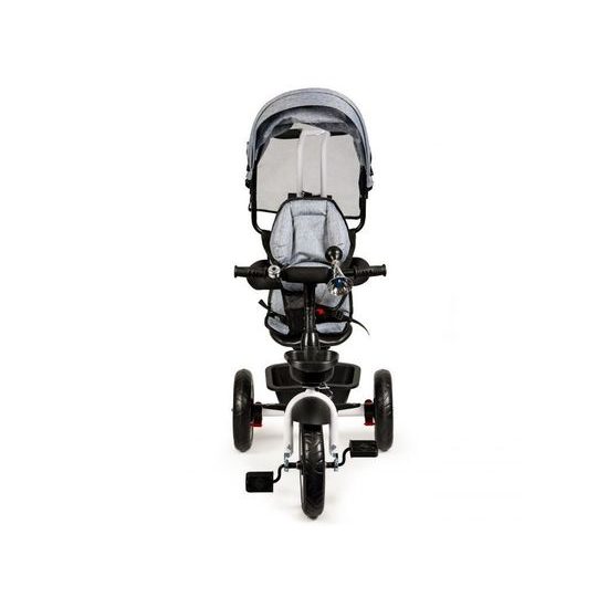 Ecotoys dětská tříkolka s otočným sedadlem 2v1 šedá