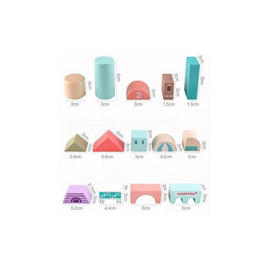 Doris sada dřevěných kostek 115 ks v Městečko