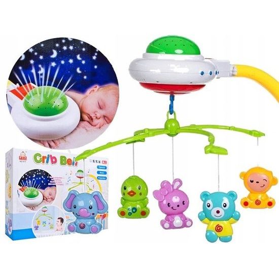 Doris kolotoč nad postýlku s projektorem Crib Bell