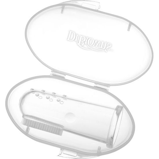 DR.BROWNS Kartáček zubní prstový masážní s pouzdrem 3m