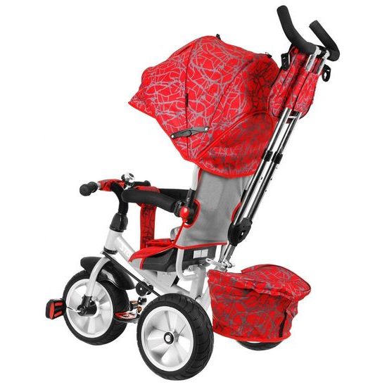 Majlo Toys dětská tříkolka Storm s gumovými koly červená