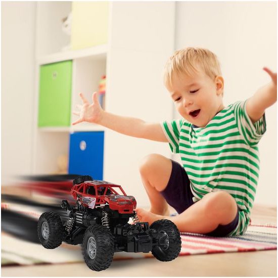 Autíčko na dálkové ovládání Monster Car červené 1:20