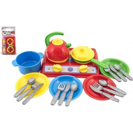 Sada nádobí s vařičem a s doplňky