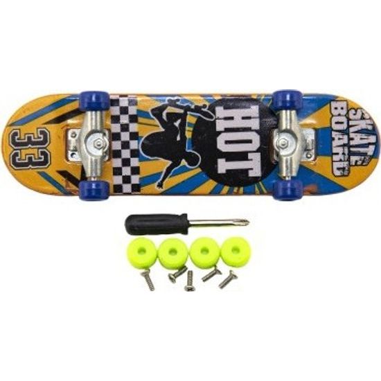 Skateboard prstový šroubovací s doplňky - mix barev