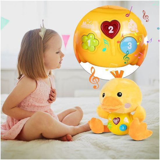 Interaktivní plyšová kačenka na baterie Magic Duck