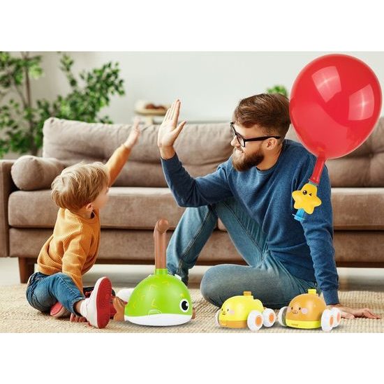 Odpalovač autíček s nafukovacími balónky Rybičky