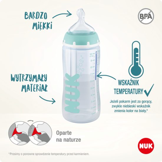 Kojenecká láhev NUK FC Anti-colic s kontrolou teploty 300 ml