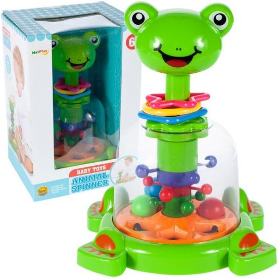 Rotující hračka pro nejmenší Frog Spinner