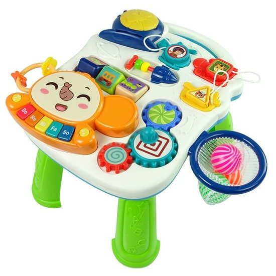 Interaktivní chodítko s hracím stolečkem Music Stroller 2v1 červené