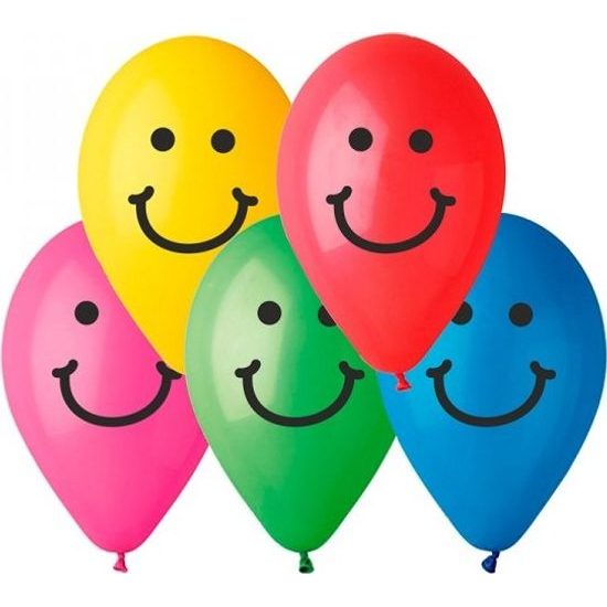 Balonky nafukovací - potisk Smile 10ks