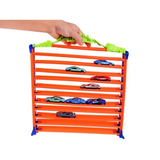 Parkovací garáž s dráhou a 8 autíčky