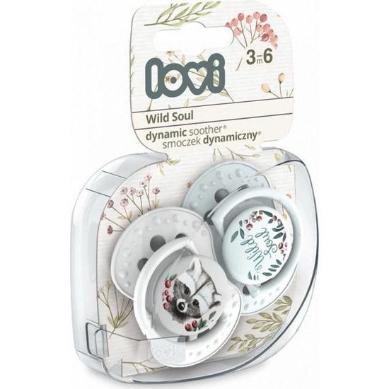 Lovi Dudlíky Lovi 3-6m, Wild soul - mátová, šedá