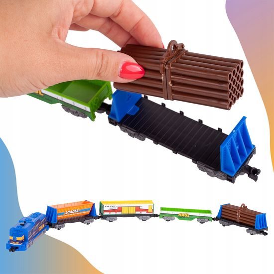 Dětská XXL vláčkodráha na baterie Power World 1067 cm